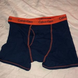 Red and black Calvin Klein underwear